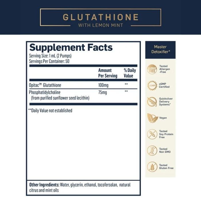 Quicksilver Liposomal Glutathione 50ml