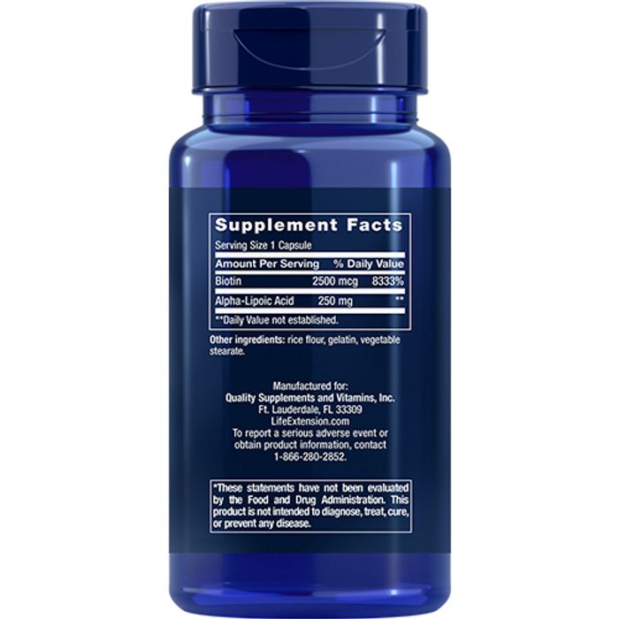 Life Extension Alfa-liponsyre med Biotin