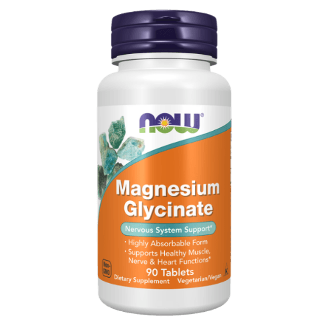 Hovedbilde NOW Magnesium Glycinate Tabletter