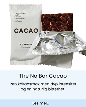 Proteinbar med rene ingredienser fra The No Bar med smak av kakao