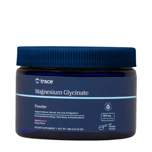 Boks med Trace Minerals magnesium glysinat pulver
