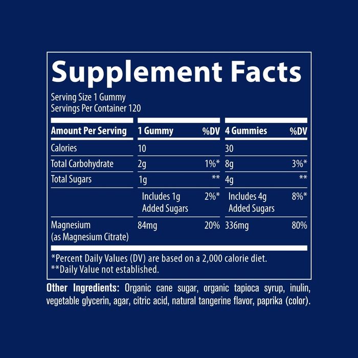 Trace Minerals Magnesium Gummies Mandarin