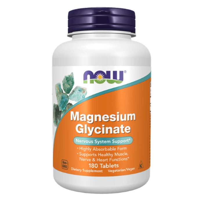 NOW Magnesium Glycinate Tabletter