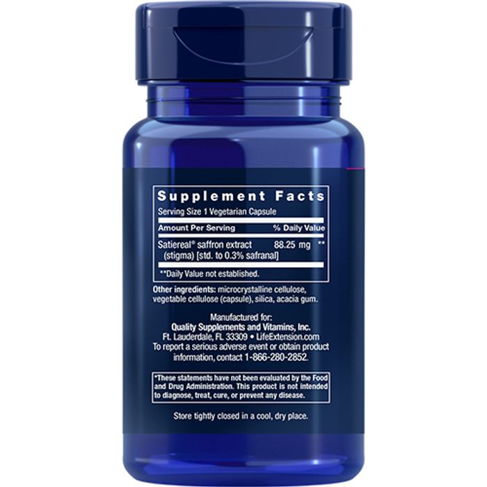 Life Extension Optimalisert Safran med Satiereal®